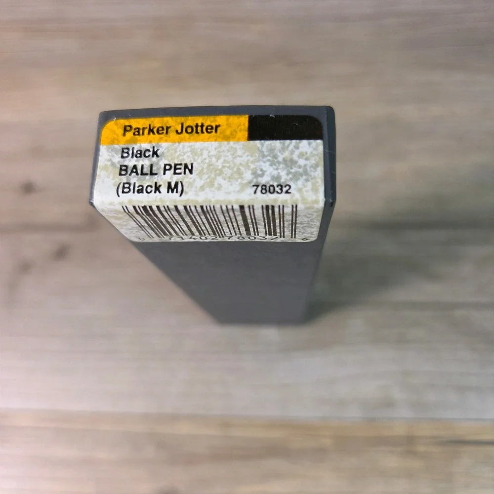 Parker Jotter Ballpoint Pen Black & Chrome Medium Point New In Box Gift Writing